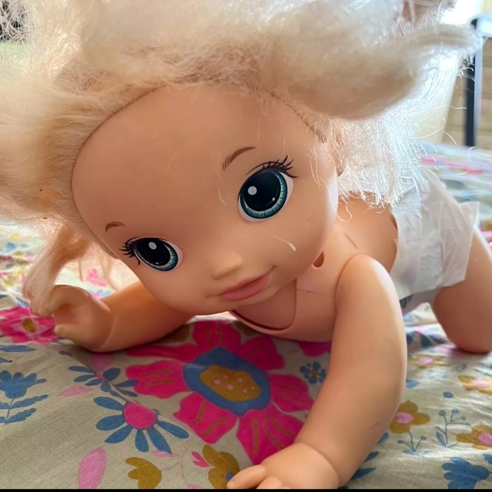 Baby alive crawling doll